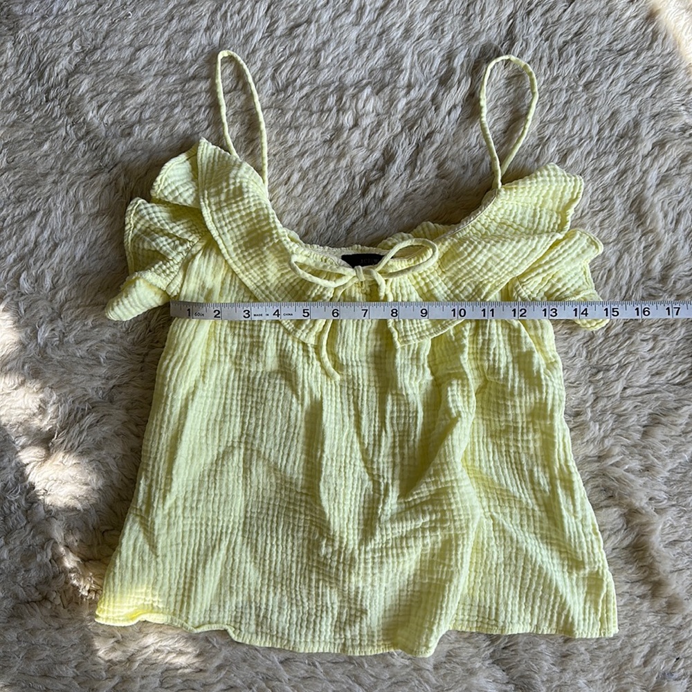 J.CREW Ruffle Soft Gauze Top, Size Small - Picture 6 of 11